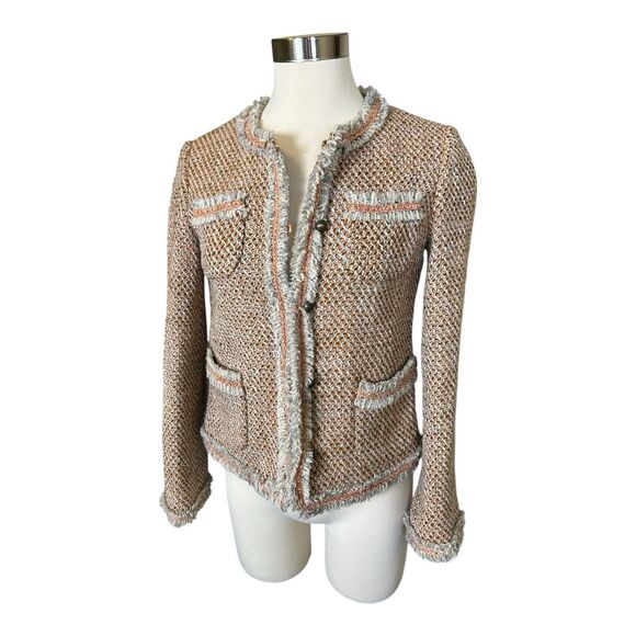SOUP Tweed Lady’s Blazer Jacket Korean Brand Sz XS - Picture 1 of 8